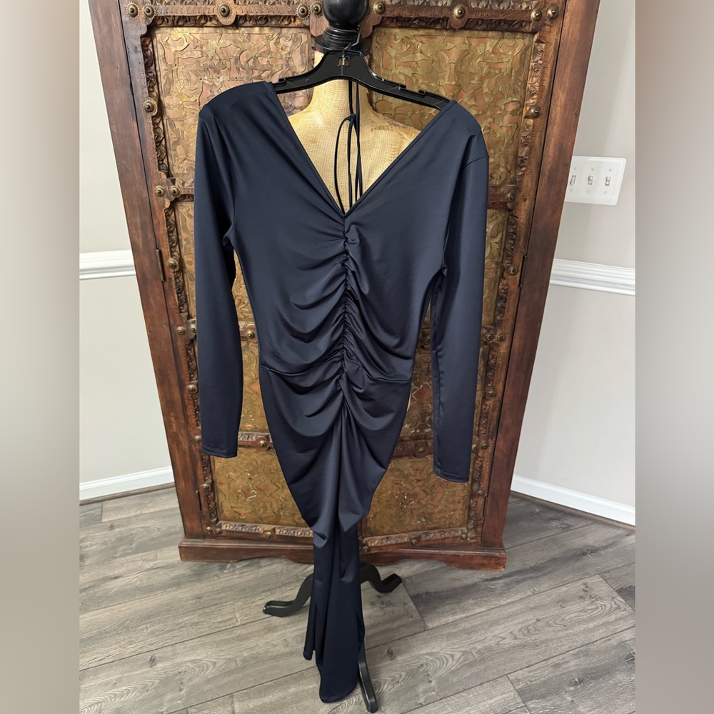 Veronica Beard Elegant dark navy‎ Ruched Dress 2